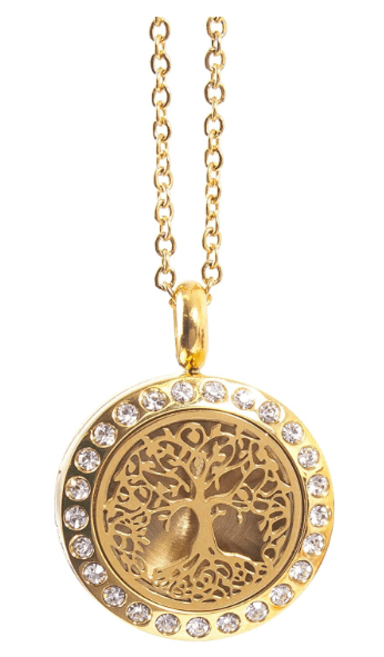 Tree of life Oil Diffuser Necklace