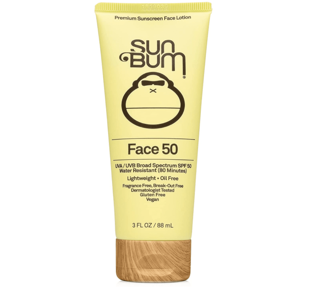 Sun Bum Original SPF 50 Sun Cream Face Lotion, Broad Spectrum Moisturizing Suncream with Vitamin E